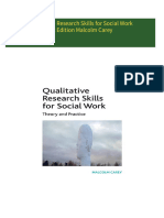 Get Qualitative Research Skills for Social Work 1st Edition Malcolm Carey PDF ebook with Full Chapters Now