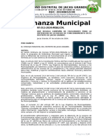 Ordenanza 012-2024 REGULA CAMPAÑA DE DESCUENTO PARA LA OBTENCION DE LICENCIAS DE FUNCIONAMIENTO