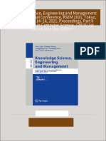 Knowledge Science, Engineering and Management: 14th International Conference, KSEM 2021, Tokyo, Japan, August 14–16, 2021, Proceedings, Part II (Lecture Notes in Computer Science, 12816) 1st Edition Han Qiu (Editor) 2024 Scribd Download