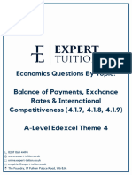 Balance of Payments Exchange Rates International Competitiveness 4.1.7 4.1.8 4.1.9