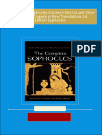 Download Full The Complete Sophocles Volume II Electra and Other Plays Greek Tragedy in New Translations 1st Edition Sophocles PDF All Chapters