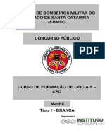 Instituto Consulplan 2023 Cbm Sc Oficial Prova