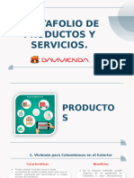 PORTAFOLIO DE PRODUCTOS Y SERVICIOS DAVIVIENDA