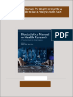 Biostatistics Manual for Health Research: A Practical Guide to Data Analysis Nafis Faizi download pdf