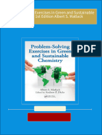 Problem Solving Exercises in Green and Sustainable Chemistry 1st Edition Albert S. Matlack download pdf