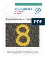 8 Fonctions Pour La Manipulation - Statistiques Et Logiciel R