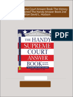 The Handy Supreme Court Answer Book The History and Issues Explained The Handy Answer Book 2nd Edition David L. Hudson all chapter instant download