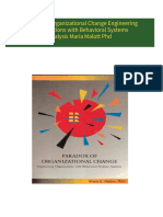 Paradox of Organizational Change Engineering Organizations with Behavioral Systems Analysis Maria Malott Phd All Chapters Instant Download