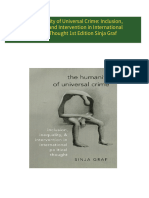 Download full The Humanity of Universal Crime: Inclusion, Inequality, and Intervention in International Political Thought 1st Edition Sinja Graf ebook all chapters