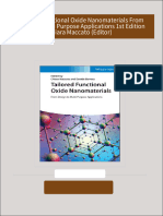 Download ebooks file Tailored Functional Oxide Nanomaterials From Design to Multi Purpose Applications 1st Edition Chiara Maccato (Editor) all chapters