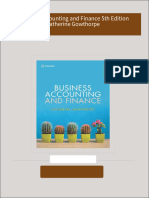 Instant Download Business Accounting and Finance 5th Edition Catherine Gowthorpe PDF All Chapters