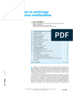 Indexation et archivage de contenus multimédias