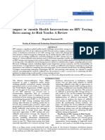 Impact of Mobile Health Interventions on HIV Testing  Rates among At-Risk Youths: A Review (www.kiu.ac.ug)