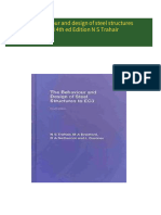 Download Full The behaviour and design of steel structures to EC3 4th ed Edition N S Trahair PDF All Chapters