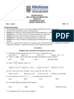 XI Mathematics Set 1 Sample HY 2024 25