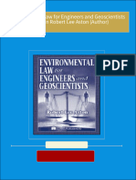 Environmental Law for Engineers and Geoscientists 1st Edition Robert Lee Aston (Author) All Chapters Instant Download