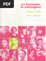 La Poesia No Es Un Lujo y Uso de Lo Erótico. Lo Erótico Como Poder, En La Hermana, La Extranjera, De Audre Lorde