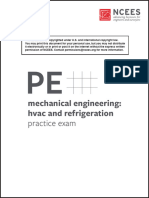 NCEES PE Mechanical Engineering HVAC and Refrigeration Practice Exam