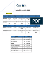 HORÁRIO DIREITO 2024.2 - 1 semestre