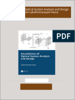 Download Foundations of Optical System Analysis and Design 1st Edition Lakshminarayan Hazra ebook All Chapters PDF