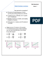 Math October Revision Final