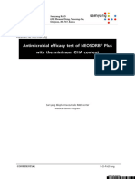 1-C Anitmicrobial efficacy test of NEOSORB Plus with the minimum CHA content