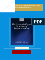 Get The Constitutional Structure of Proportionality 1st Edition Matthias Klatt PDF ebook with Full Chapters Now