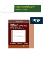 Download Ordered regression models parallel partial and non parallel alternatives 1st Edition Andrew S. Fullerton ebook All Chapters PDF