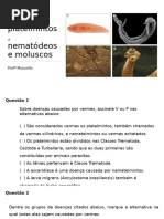 Revisão platelmintos^J nematódeos e moluscos