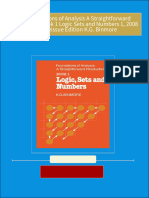 Where can buy The Foundations of Analysis A Straightforward Introduction Book 1 Logic Sets and Numbers 1, 2008 digital reissue Edition K.G. Binmore ebook with cheap price