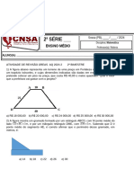 ATIVIDADE DE REVISÃO ÁREAS 2ª SÉRIE 2º BIMESTRE 2023