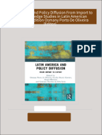 Download Complete Latin America and Policy Diffusion From Import to Export Routledge Studies in Latin American Politics  1st Edition Osmany Porto De Oliveira (Editor) PDF for All Chapters