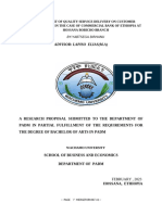 ASSESSMENT OF QUALITY SERVICE DELIVERY ON CUSTOMER SATISFACTION IN THE CASE OF COMMERCIAL BANK OF ETHIOPIA AT HOSSANA BOBICHO BRANCH