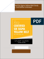 The ASQ Certified Six Sigma Yellow Belt Study Guide  2nd Edition Unknown 2024 Scribd Download