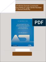 Download Full Complexity of Infinite Domain Constraint Satisfaction Lecture Notes in Logic Series Number 52  Manuel Bodirsky PDF All Chapters