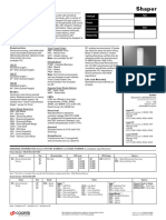 Shaper-160-Series-Specification-Sheet