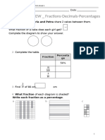 G4_Maths Review_Fractions-Decimals-Percentages with Answers