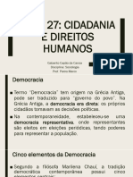 AULA 27 SOCIOLOGIA - CIDADANIA E DIREITOS HUMANOS