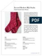 Broken Record Broken Rib Socks - V2