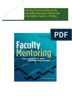 PDF Faculty Mentoring A Practical Manual for Mentors Mentees Administrators and Faculty Developers 1st Edition Susan L. Phillips download