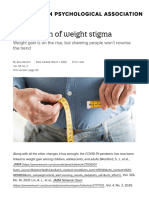 [11] Reading Material #3 (The burden of weight stigma)