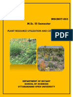 Plant Resource Utilization