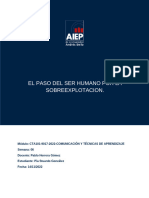 Informe El paso del ser huamano por la sobreexplotación