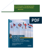 Instant Access to Prime Ministers in Europe: Changing Career Experiences and Profiles Ferdinand Müller-Rommel ebook Full Chapters