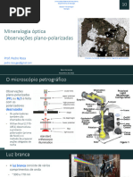 10- Mineralogia Óptica, Observações Plano-polarizadas - Gel014 2022-2