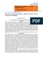 Prevalence and Epidemiology of Diabetes in West Africa:  Trends and Challenges (www.kiu.ac.ug)