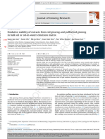 Oxidative stability of extracts from red ginseng and puffed red ginseng in bulk oil or oil-in-water emulsion matrix