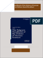 PDF The Palgrave Handbook of the History of Human Sciences 1st Edition David Mccallum download