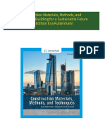 Construction Materials, Methods, and Techniques: Building for a Sustainable Future 5th Edition Eva Kultermann 2024 scribd download