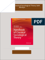 Instant Access to Handbook of Classical Sociological Theory Seth Abrutyn ebook Full Chapters